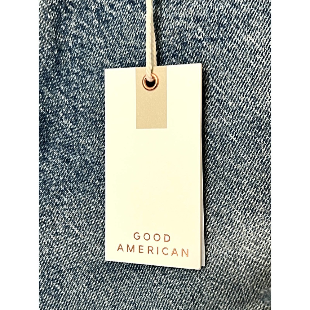 NWT Good American Classic Fit Skinny Fit High Rise Jeans Indigo Womens Size 0/25 - Picture 6 of 10